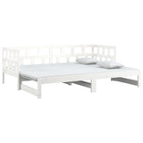 Pull-out Day Bed without Mattress White 2x(90x190) cm
