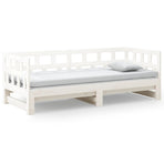 Pull-out Day Bed without Mattress White 2x(90x190) cm
