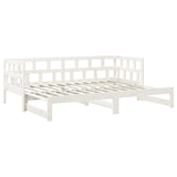 Pull-out Day Bed without Mattress White 2x(90x190) cm