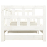Pull-out Day Bed without Mattress White 2x(90x190) cm