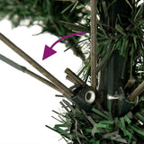 Artificial Christmas Tree with Stand 150 cm PVC - Side View