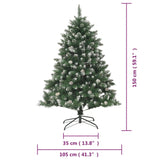 Artificial Christmas Tree with Stand 150 cm PVC - Extra Image