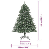 Artificial Christmas Tree with Stand 180 cm PVC - Extra Image