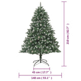 Artificial Christmas Tree with Stand 210 cm PVC - Extra Image