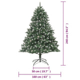 Artificial Christmas Tree with Stand 240 cm PVC - Extra Image