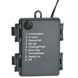 Christmas Wreath with LED Lights Green 60 cm PVC - Top-Down View