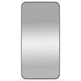 Wall-mounted Mirror Black 40x80 cm Rectangle