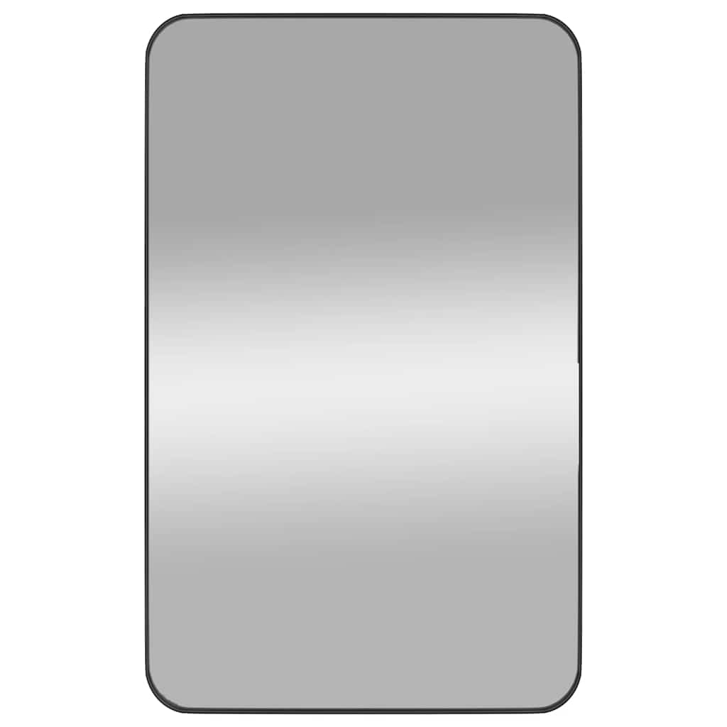 Wall-mounted Mirror Black 50x80 cm Rectangle
