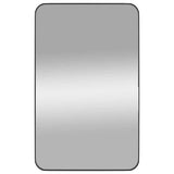 Wall-mounted Mirror Black 50x80 cm Rectangle - Front View