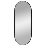 Wall-mounted Mirror Black 35x80 cm Oval