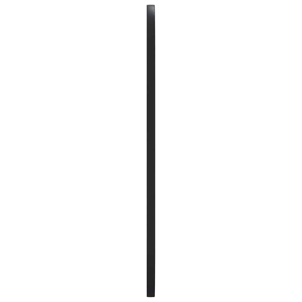 Wall-mounted Mirror Black 35x80 cm Oval