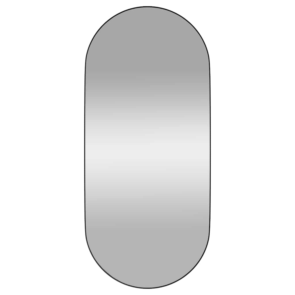 Wall-mounted Mirror Black 40x90 cm Oval