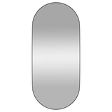 Wall-mounted Mirror Black 40x90 cm Oval