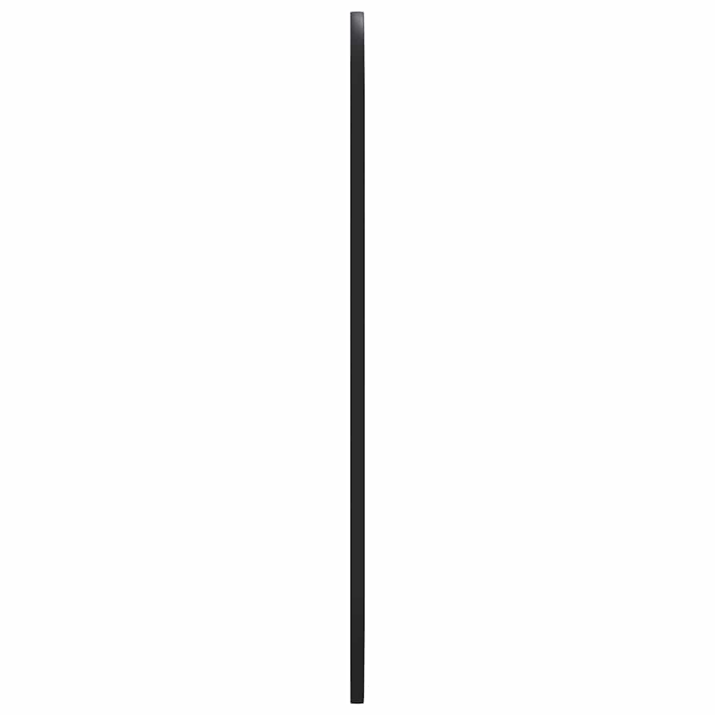 Wall-mounted Mirror Black 45x100 cm Oval