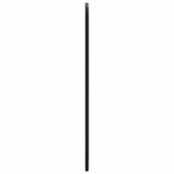 Wall-mounted Mirror Black 45x100 cm Oval