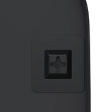 Wall-mounted Mirror Black 45x100 cm Oval