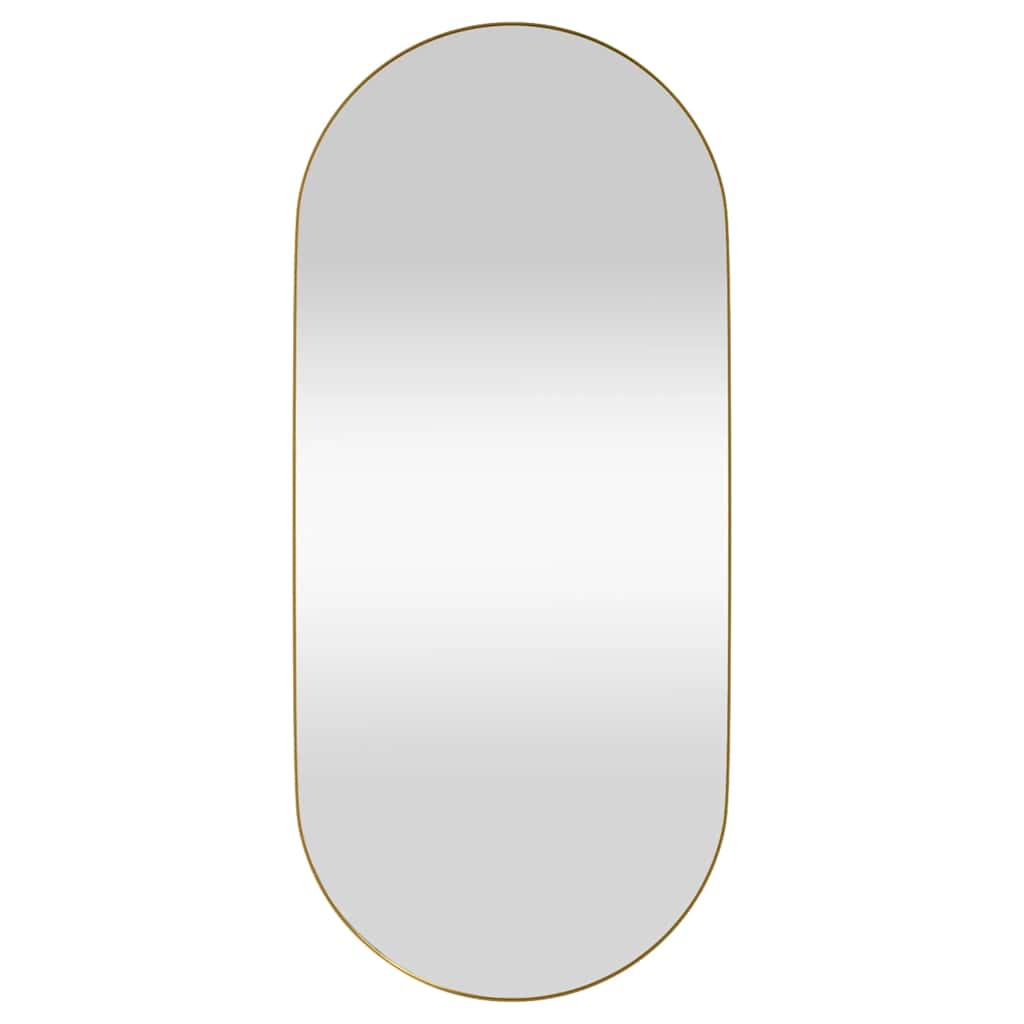 Wall-mounted Mirror Gold 40x90 cm Oval