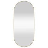 Wall-mounted Mirror Gold 40x90 cm Oval