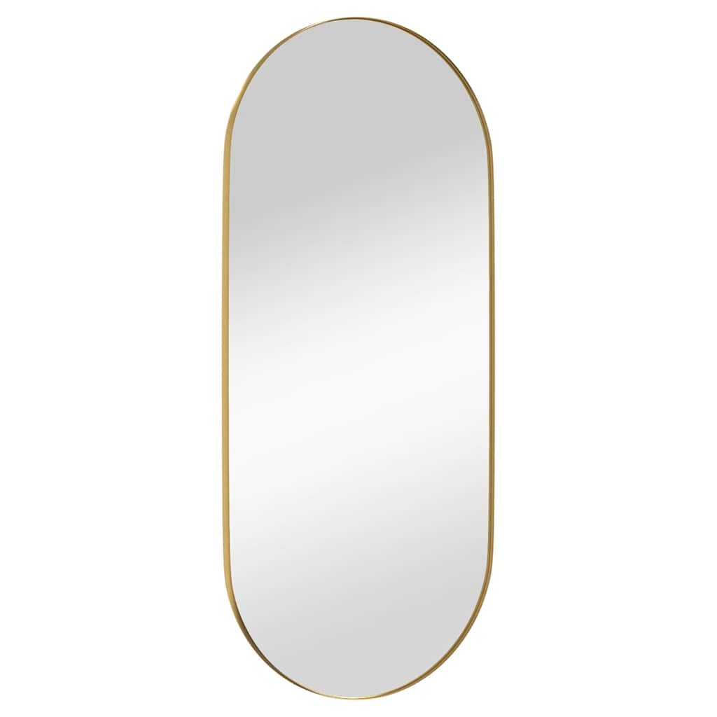 Wall-mounted Mirror Gold 40x90 cm Oval