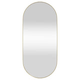 Wall-mounted Mirror Gold 45x100 cm Oval - Front View