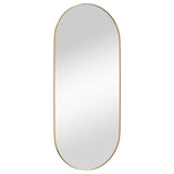 Wall-mounted Mirror Gold 45x100 cm Oval