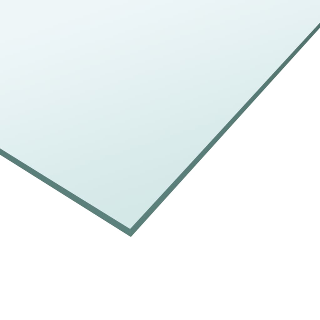 Table Top Transparent 40x40 cm Tempered Glass