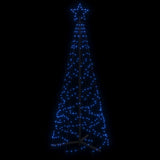 Christmas Cone Tree Blue 200 LEDs 70x180 cm - Top-Down View