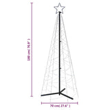 Christmas Cone Tree Blue 200 LEDs 70x180 cm