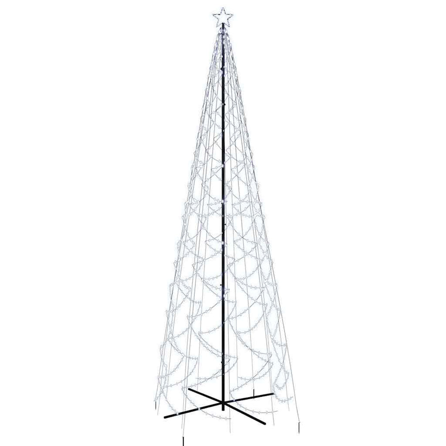 Christmas Cone Tree Cold White 1400 LEDs 160x500 cm