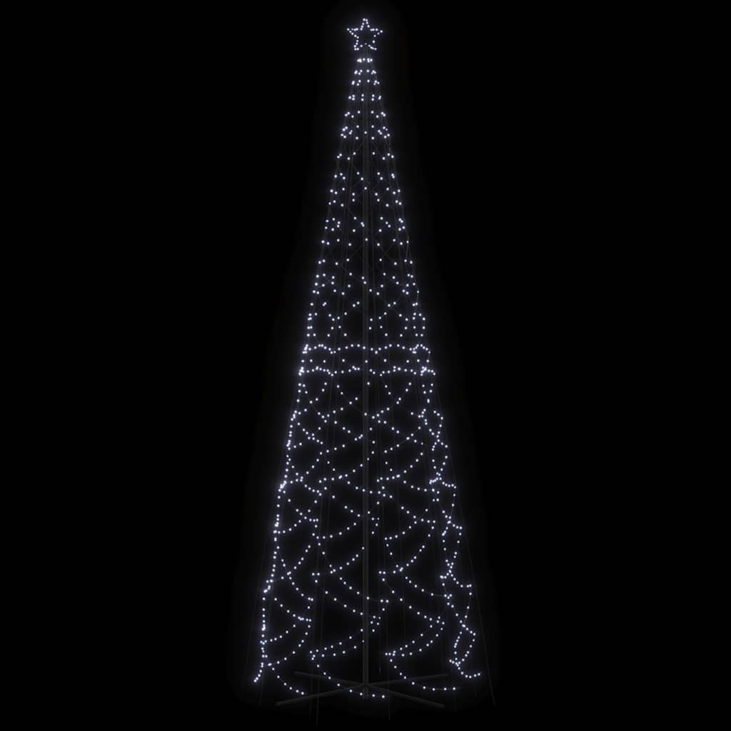 Christmas Cone Tree Cold White 1400 LEDs 160x500 cm