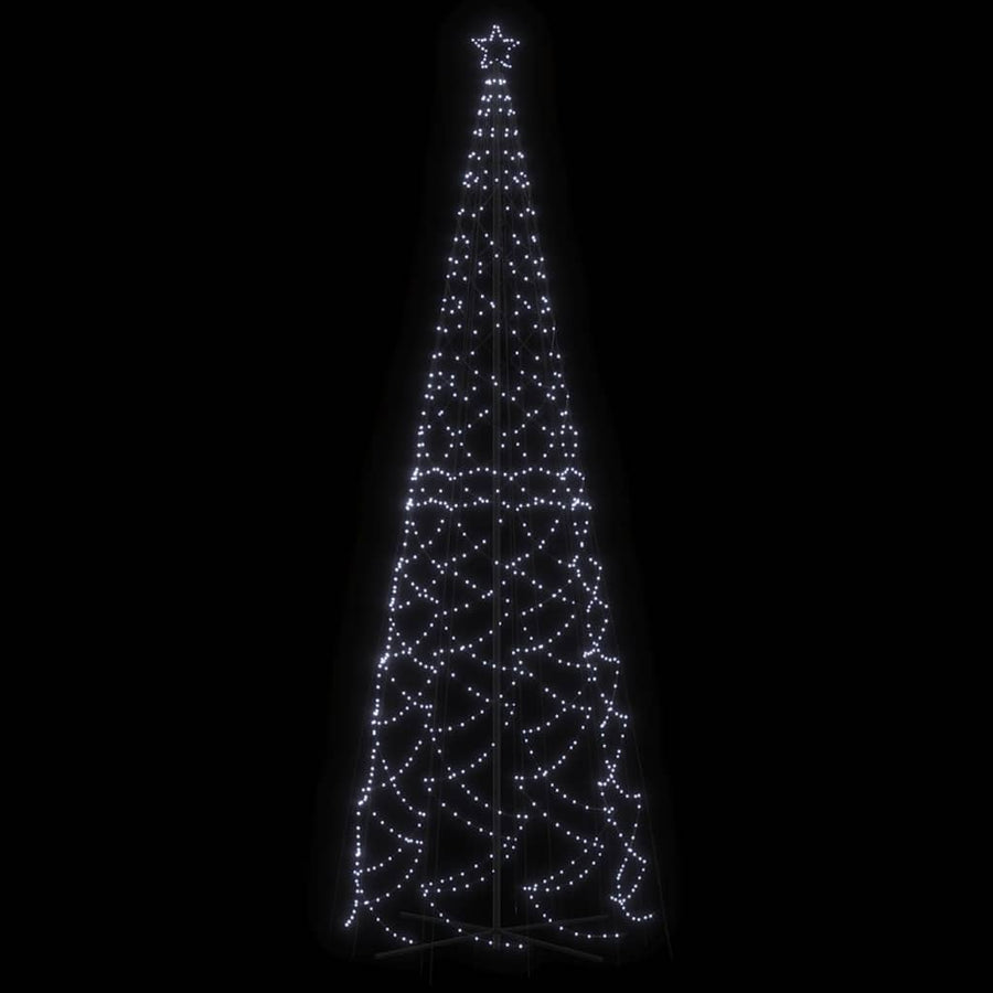 Christmas Cone Tree Cold White 1400 LEDs 160x500 cm