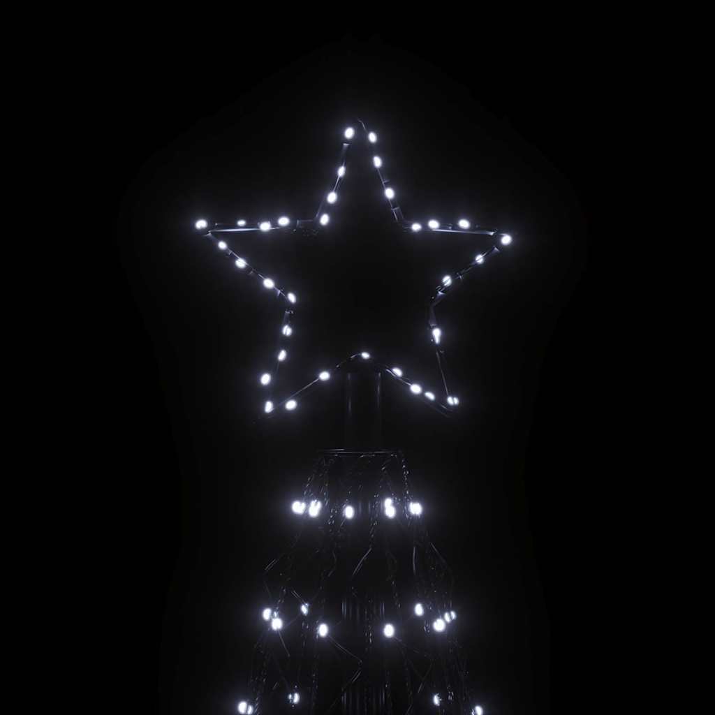 Christmas Cone Tree Cold White 1400 LEDs 160x500 cm