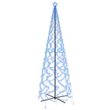 Christmas Cone Tree Blue 1400 LEDs 160x500 cm - Front View