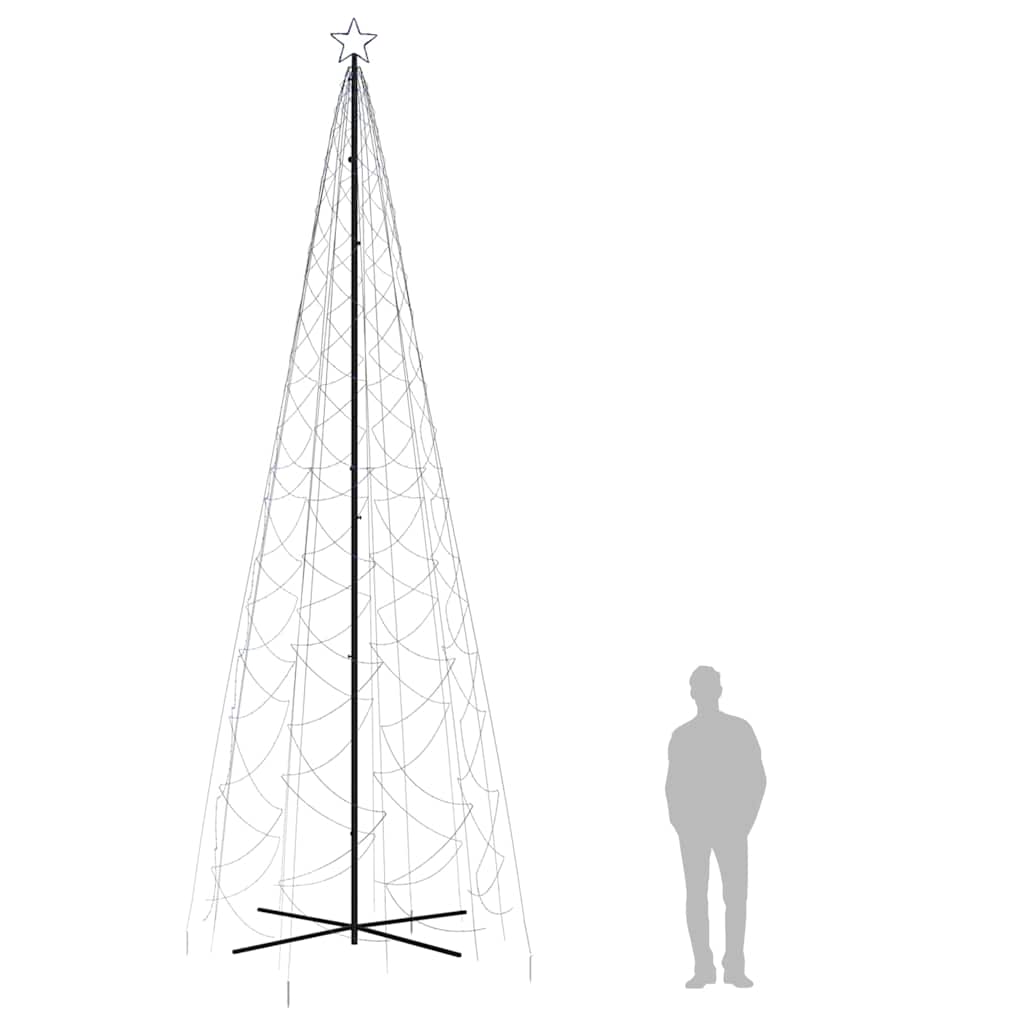 Christmas Cone Tree Blue 1400 LEDs 160x500 cm