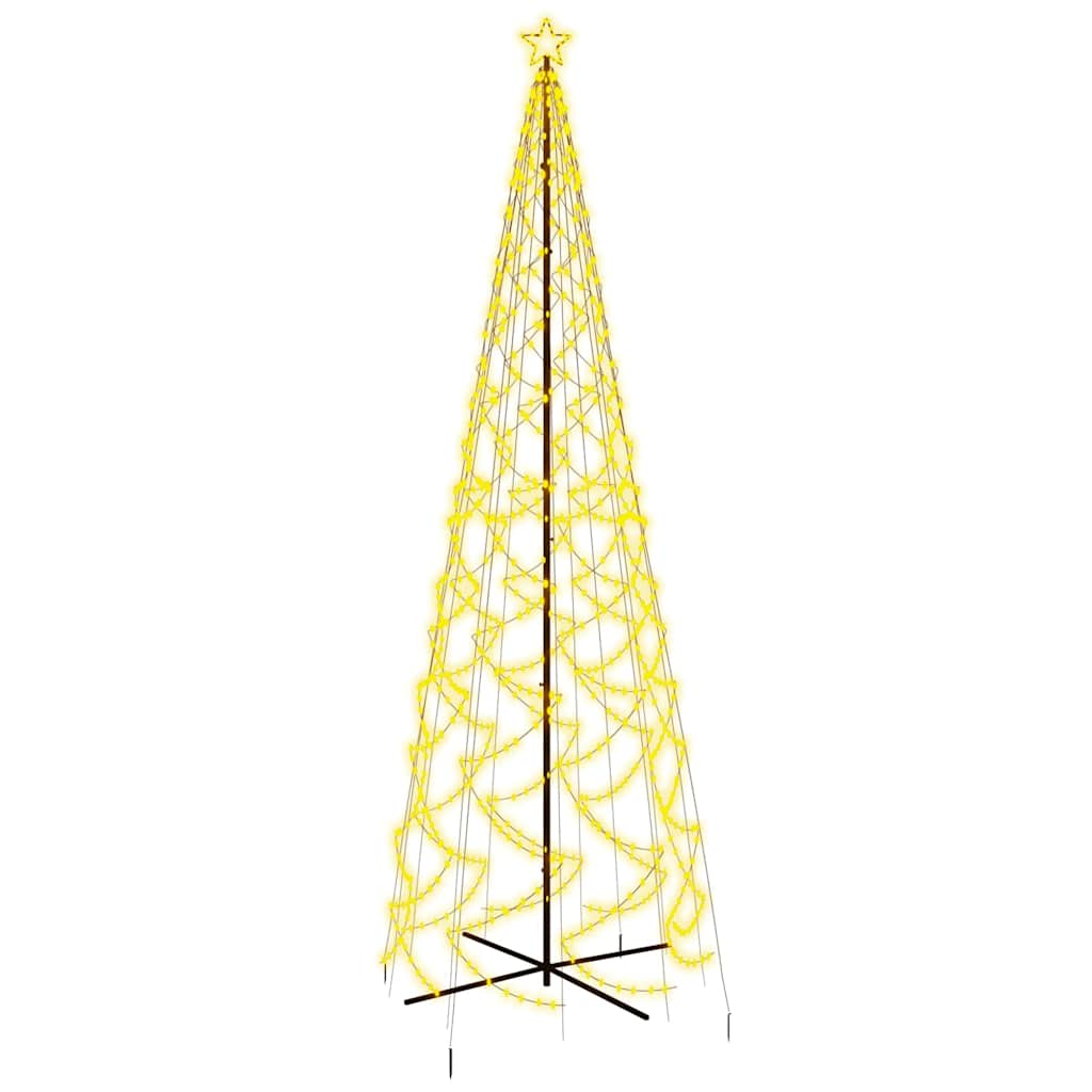 Christmas Cone Tree Warm White 1400 LEDs 160x500 cm