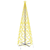 Christmas Cone Tree Warm White 1400 LEDs 160x500 cm - Front View