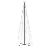 Christmas Cone Tree Warm White 1400 LEDs 160x500 cm - Side View