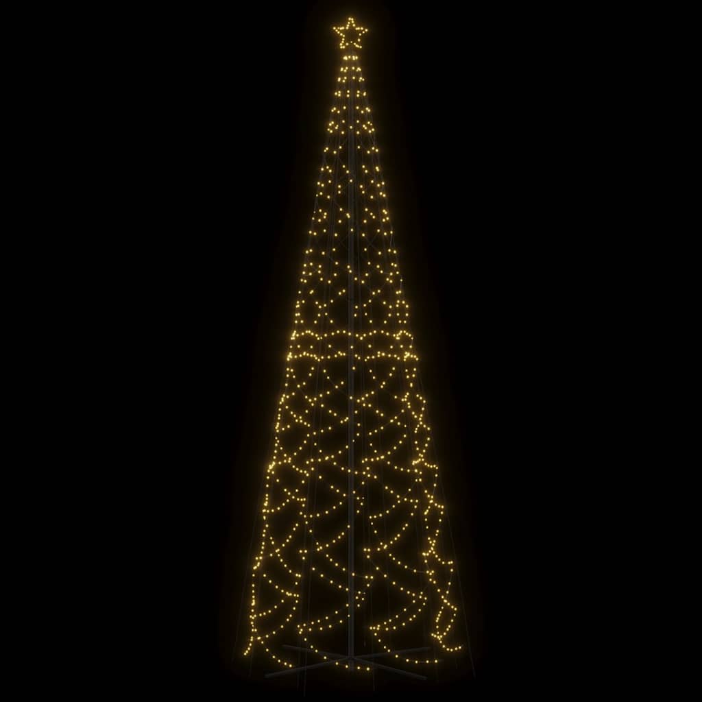 Christmas Cone Tree Warm White 1400 LEDs 160x500 cm