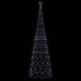 Christmas Cone Tree Cold White 3000 LEDs 230x800 cm - Top-Down View
