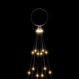 Christmas Tree on Flagpole Warm White 108 LEDs 180 cm - 45-Degree Angle