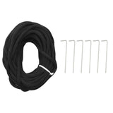 Christmas Tree on Flagpole Warm White 108 LEDs 180 cm - Rear View