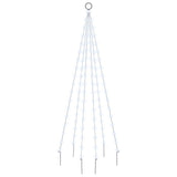 Christmas Tree on Flagpole Cold white 108 LEDs 180 cm