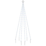 Christmas Tree on Flagpole Cold white 108 LEDs 180 cm