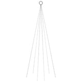 Christmas Tree on Flagpole Cold white 108 LEDs 180 cm