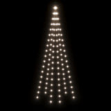 Christmas Tree on Flagpole Cold white 108 LEDs 180 cm