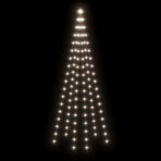 Christmas Tree on Flagpole Cold white 108 LEDs 180 cm