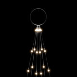 Christmas Tree on Flagpole Cold white 108 LEDs 180 cm