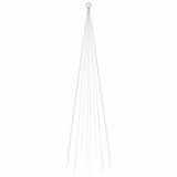 Christmas Tree on Flagpole Warm White 310 LEDs 300 cm