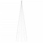 Christmas Tree on Flagpole Warm White 310 LEDs 300 cm