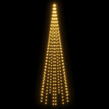 Christmas Tree on Flagpole Warm White 310 LEDs 300 cm